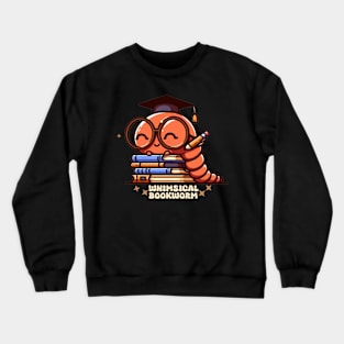 whimsical bookworm Crewneck Sweatshirt